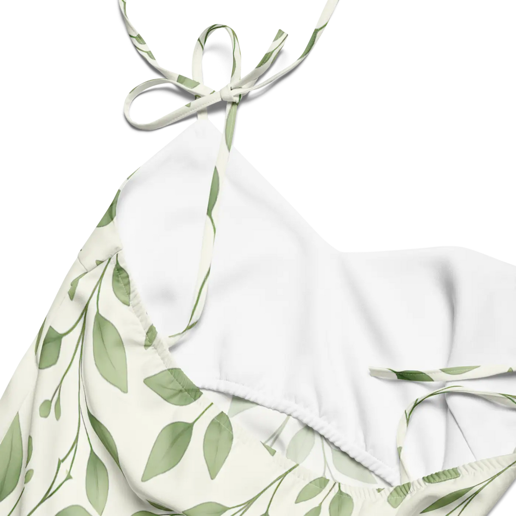 Eucalyptus Green Midi Dress - Botanical Print - DipaliZ