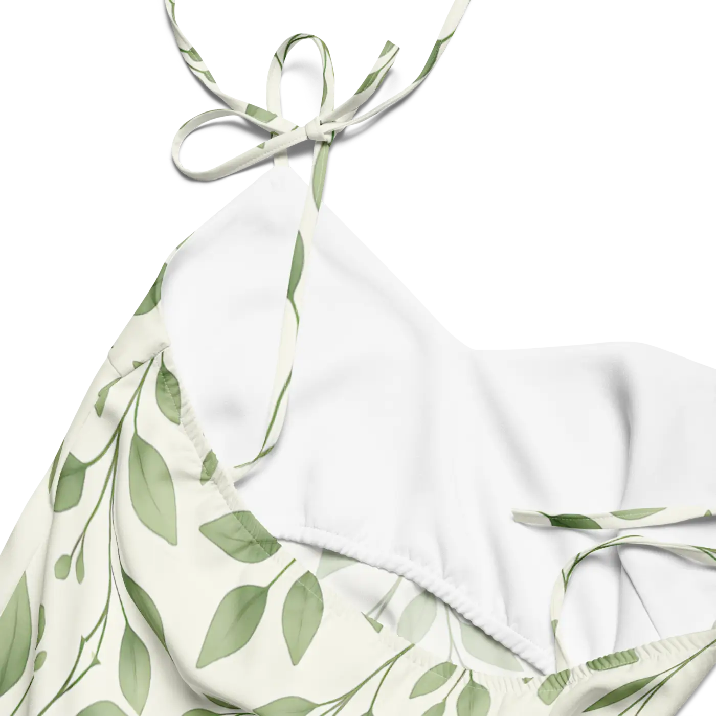 Eucalyptus Green Midi Dress - Botanical Print - DipaliZ