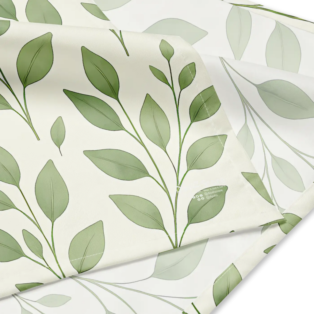 Tropical Green Leaves Print Bandana - UPF50 Protection - DipaliZ