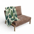 Green Leaves Arctic Fleece Blanket - Cozy Comfort - DipaliZ