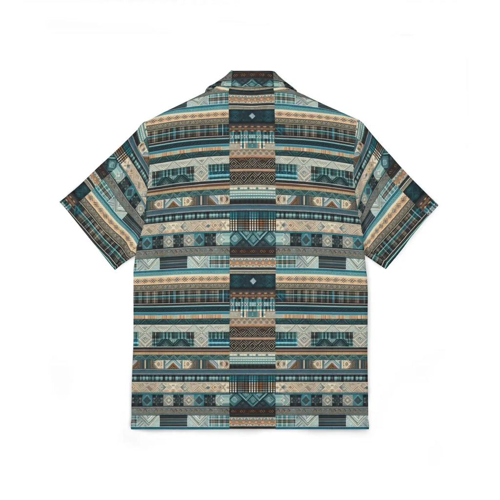 Green Plaid Hawaiian Camp Shirt - Bold Summer Style - DipaliZ