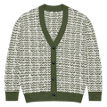 Trees Knit Cardigan - Sophisticated Green Knit Layering - DipaliZ