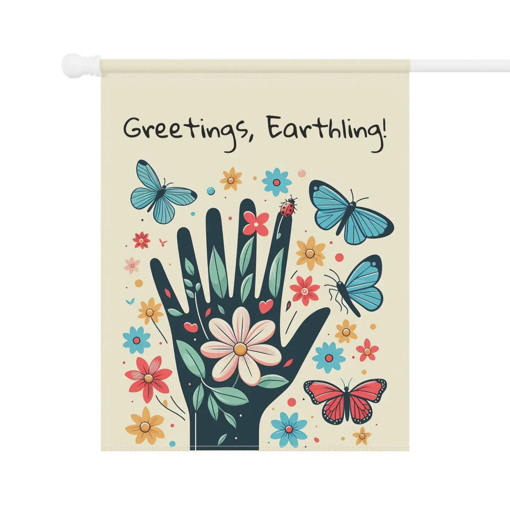 Vibrant House Banner - Rejuvenating Spring Season Poly Poplin - DipaliZ