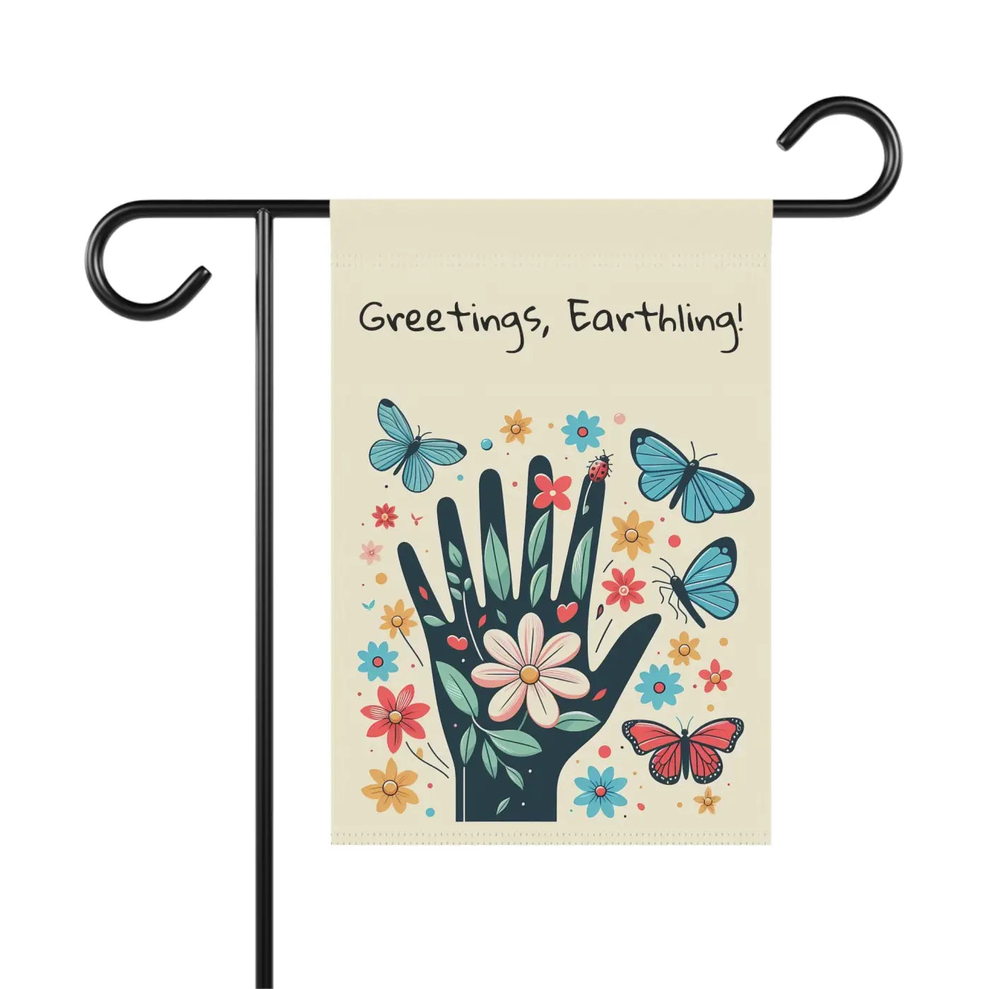 Vibrant House Banner - Rejuvenating Spring Season Poly Poplin - DipaliZ