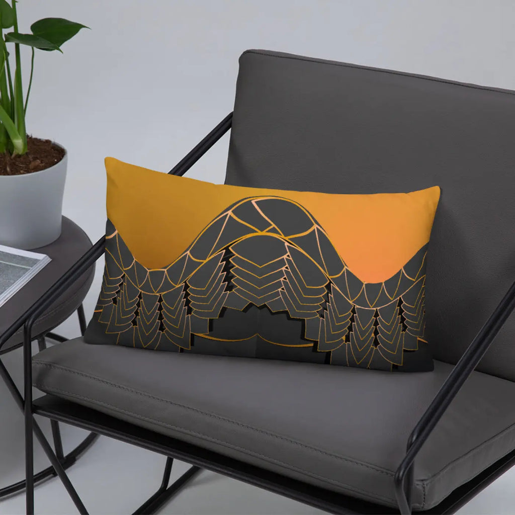 Golden Pattern Throw Pillows - Glamour Comfort Set - DipaliZ