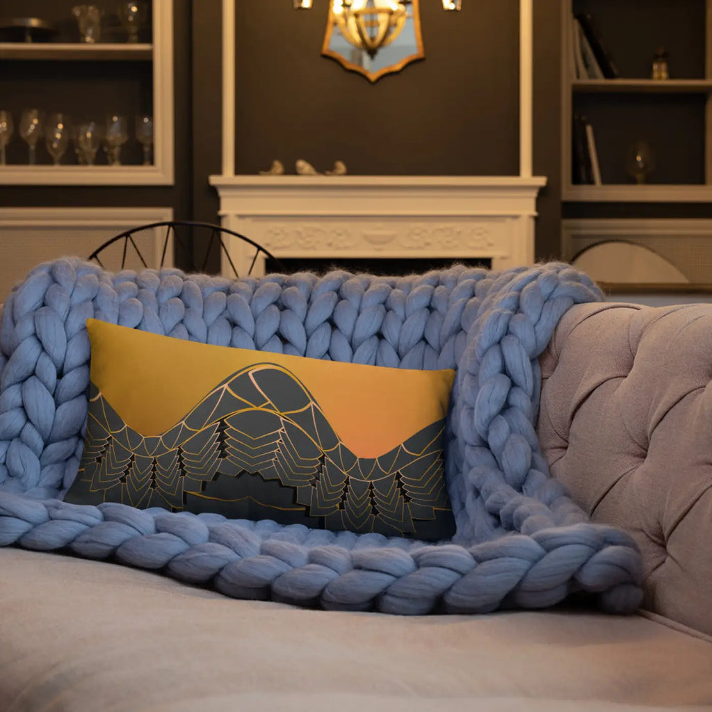 Golden Pattern Throw Pillows - Glamour Comfort Set - DipaliZ