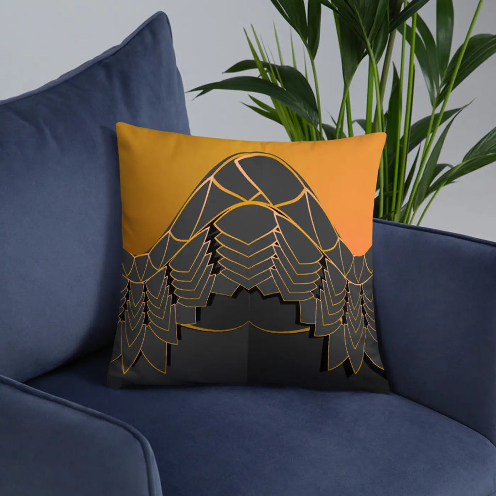 Golden Pattern Throw Pillows - Glamour Comfort Set - DipaliZ