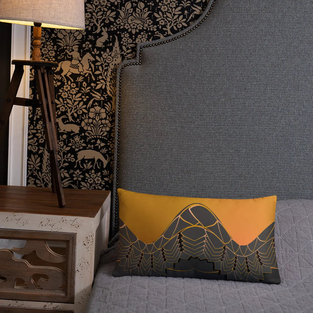 Golden Pattern Throw Pillows - Glamour Comfort Set - DipaliZ