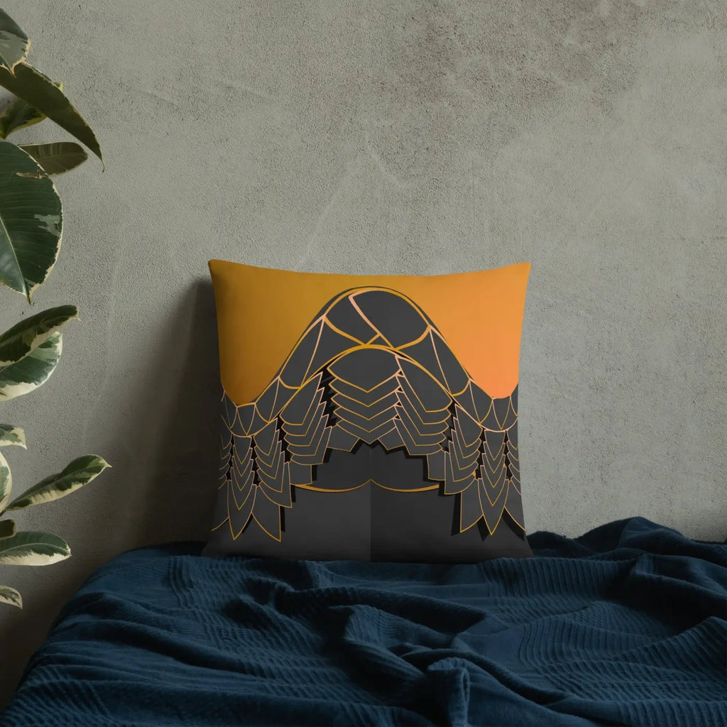 Golden Pattern Throw Pillows - Glamour Comfort Set - DipaliZ