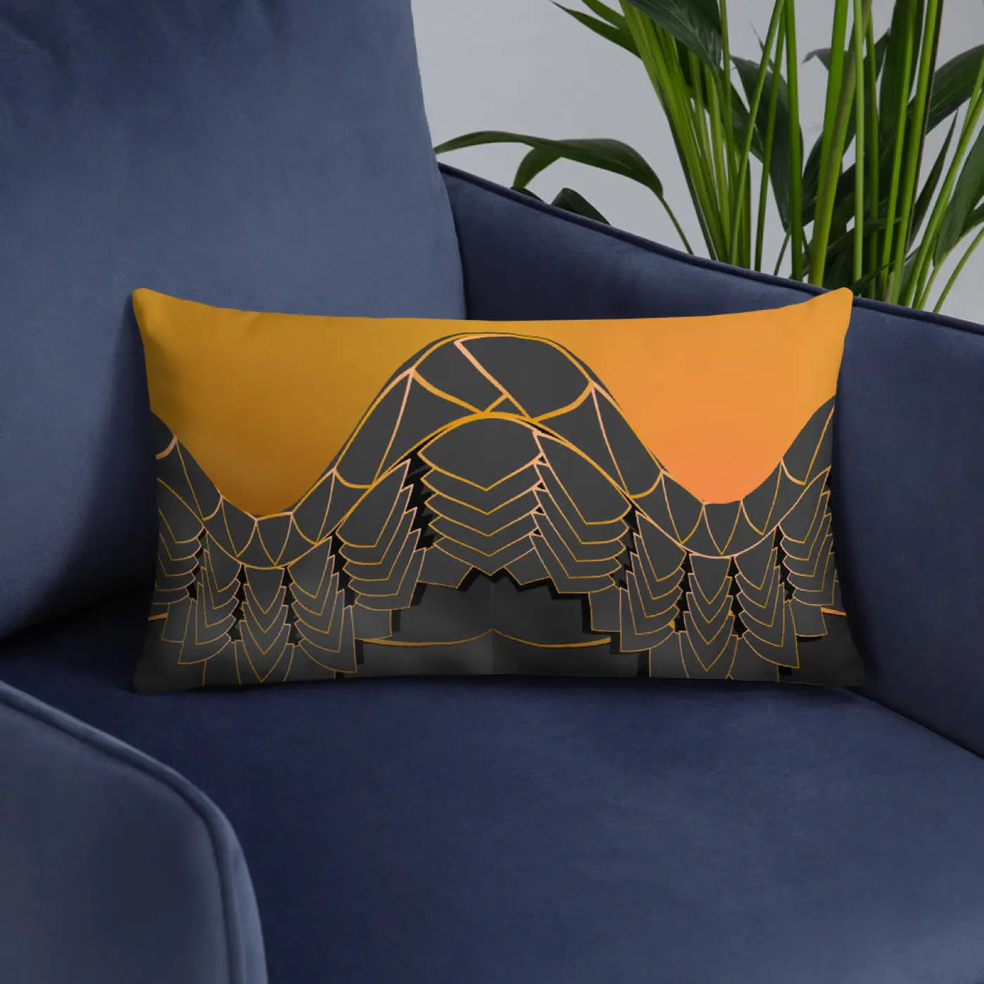Golden Pattern Throw Pillows - Glamour Comfort Set - DipaliZ
