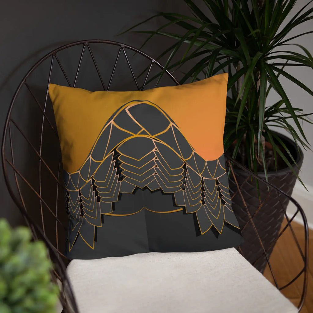 Golden Pattern Throw Pillows - Glamour Comfort Set - DipaliZ