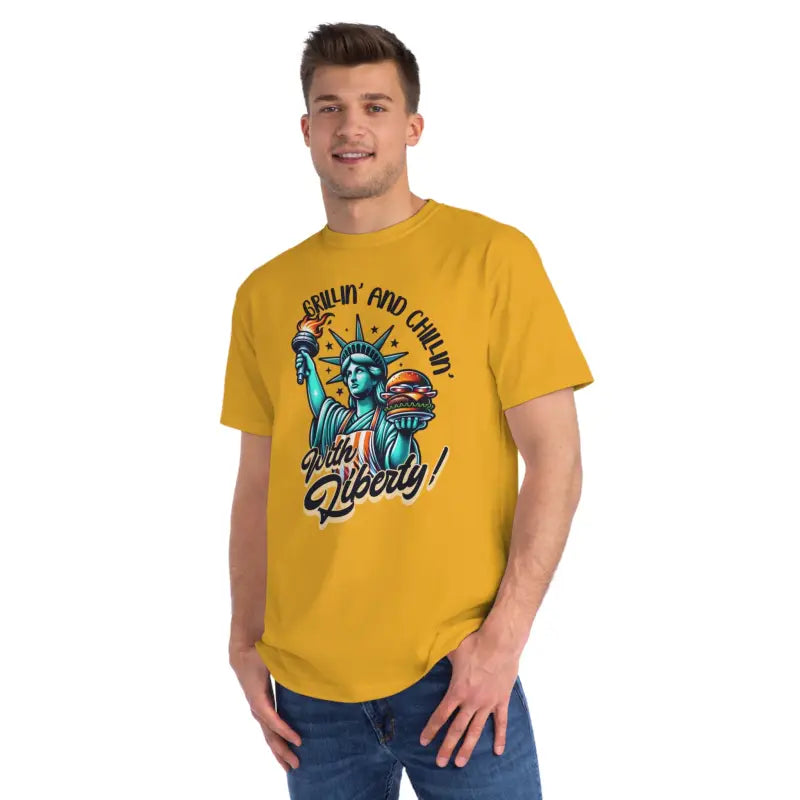 Liberty Statue Tee - Iconic Freedom Design - DipaliZ