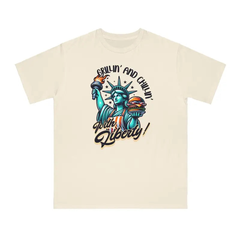 Liberty Statue Tee - Iconic Freedom Design - DipaliZ