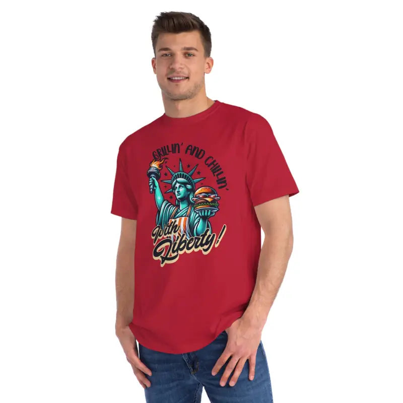 Liberty Statue Tee - Iconic Freedom Design - DipaliZ