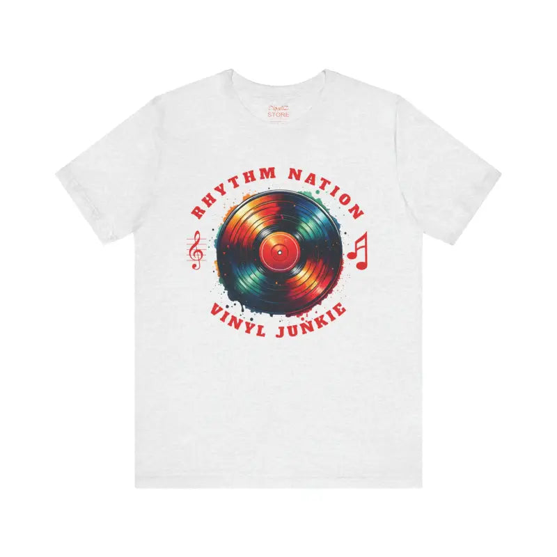 Vinyl Groove Unisex Tee - Short Sleeve Statement Style - DipaliZ
