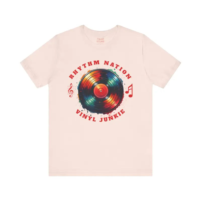 Vinyl Groove Unisex Tee - Short Sleeve Statement Style - DipaliZ