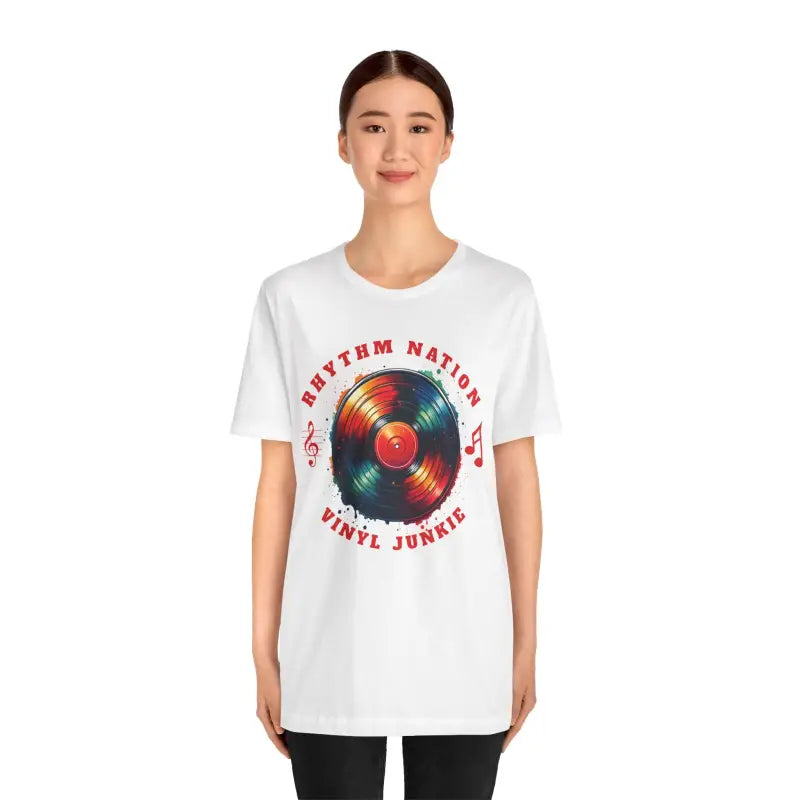 Vinyl Groove Unisex Tee - Short Sleeve Statement Style - DipaliZ
