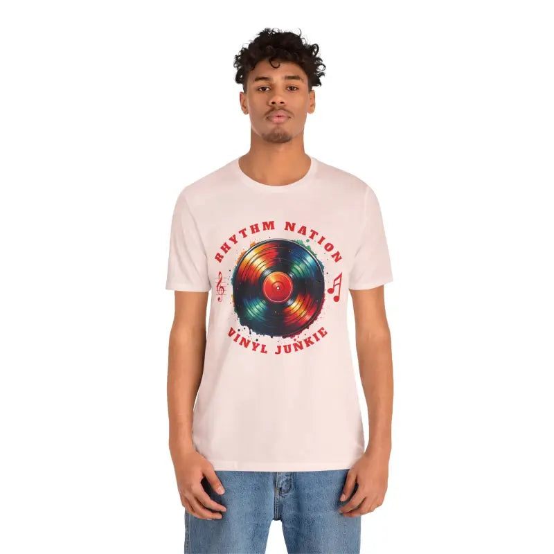 Vinyl Groove Unisex Tee - Short Sleeve Statement Style - DipaliZ