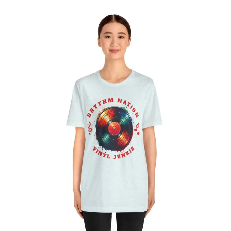 Vinyl Groove Unisex Tee - Short Sleeve Statement Style - DipaliZ