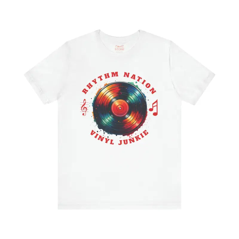 Vinyl Groove Unisex Tee - Short Sleeve Statement Style - DipaliZ