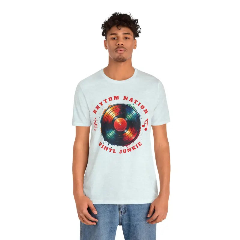 Vinyl Groove Unisex Tee - Short Sleeve Statement Style - DipaliZ
