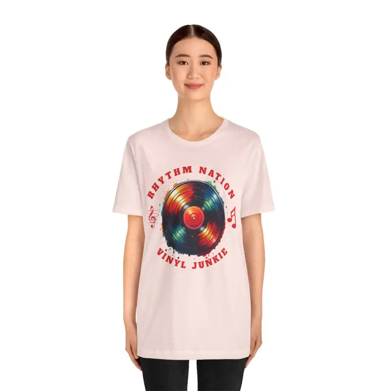 Vinyl Groove Unisex Tee - Short Sleeve Statement Style - DipaliZ