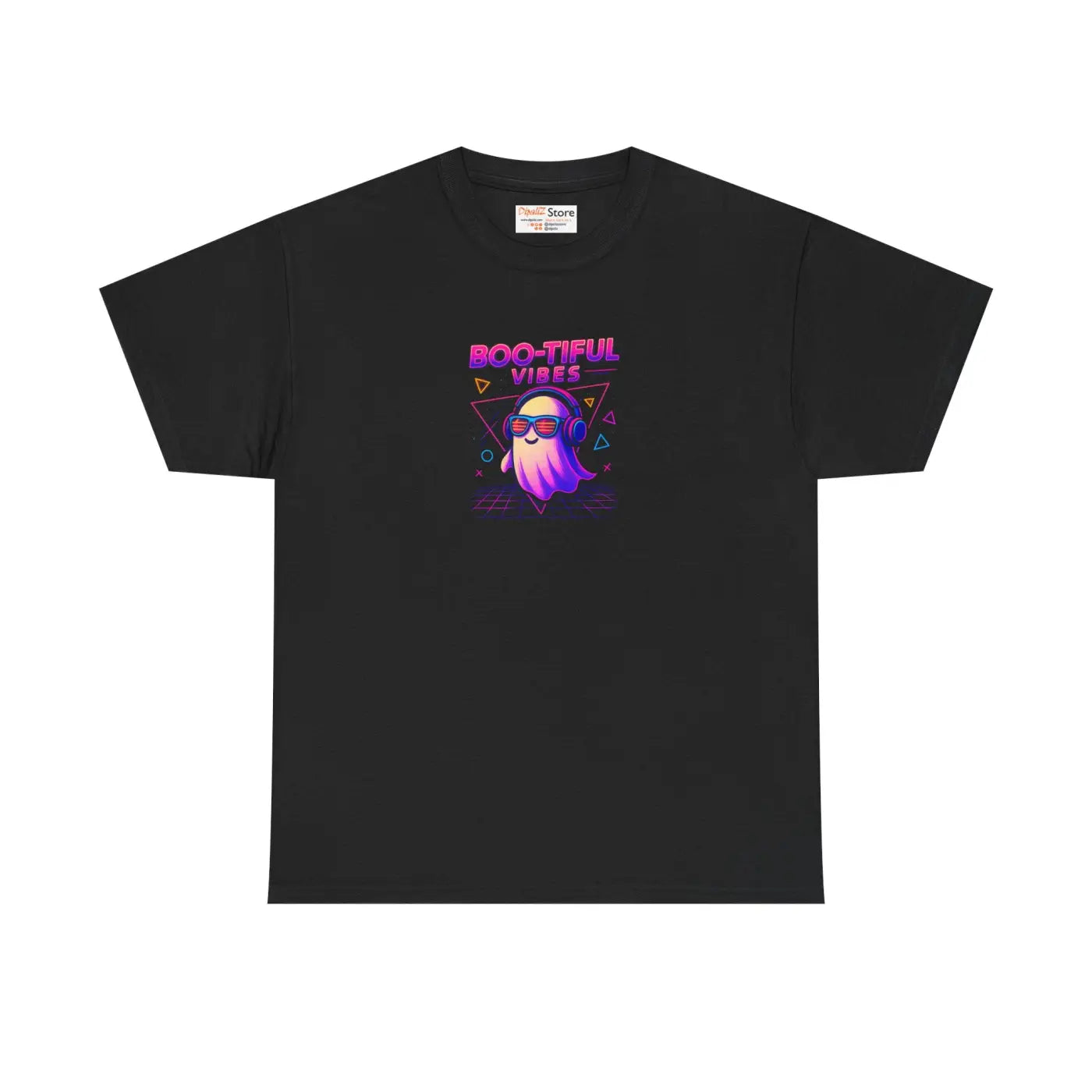 Groovy Graphic Tee - Spooky Cute Neon Orange Vibes - DipaliZ