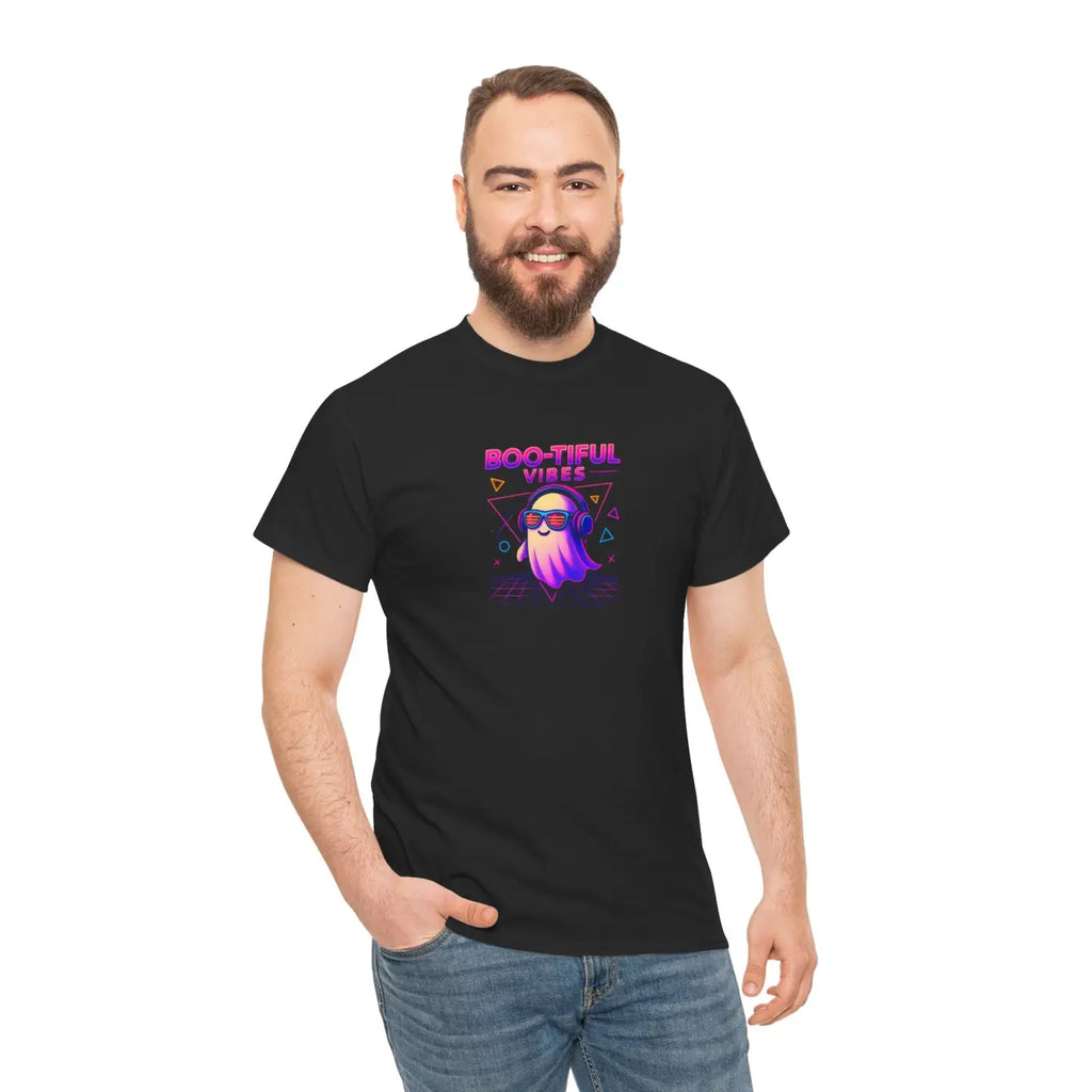 Groovy Graphic Tee - Spooky Cute Neon Orange Vibes - DipaliZ