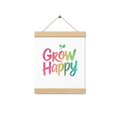 Happy Space Poster with Wooden Hanger Kit - Original Artwork - DipaliZ
