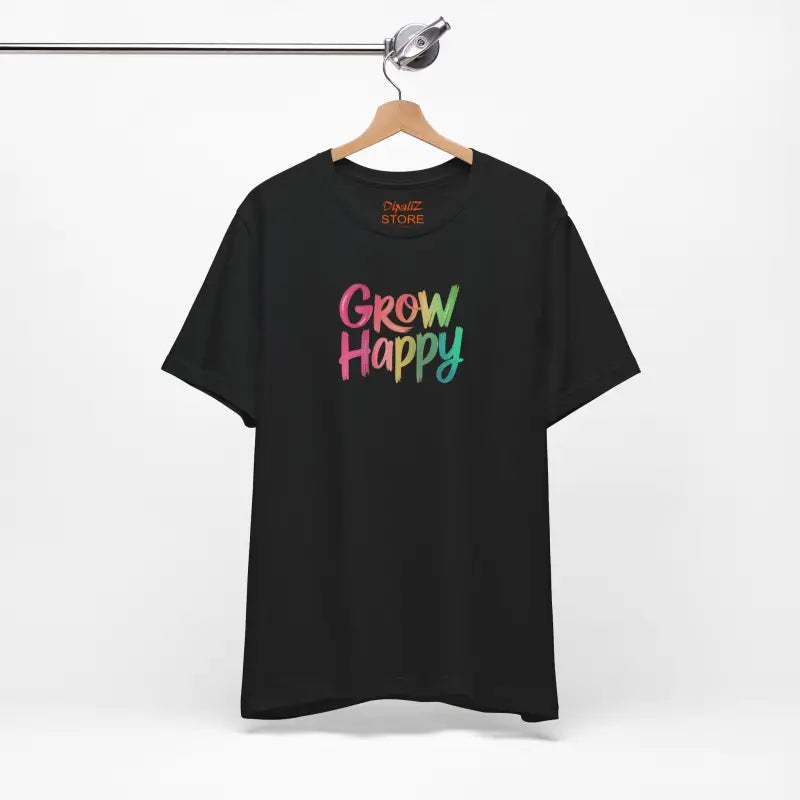 Comfy Classic Unisex Jersey Short Sleeve Tee - Grow Happy - DipaliZ