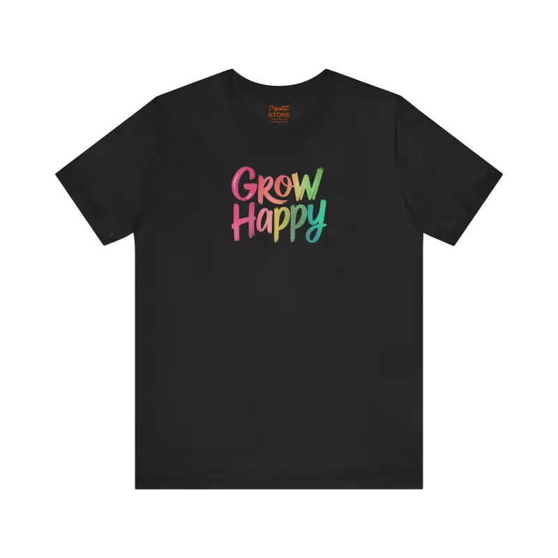 Comfy Classic Unisex Jersey Short Sleeve Tee - Grow Happy - DipaliZ