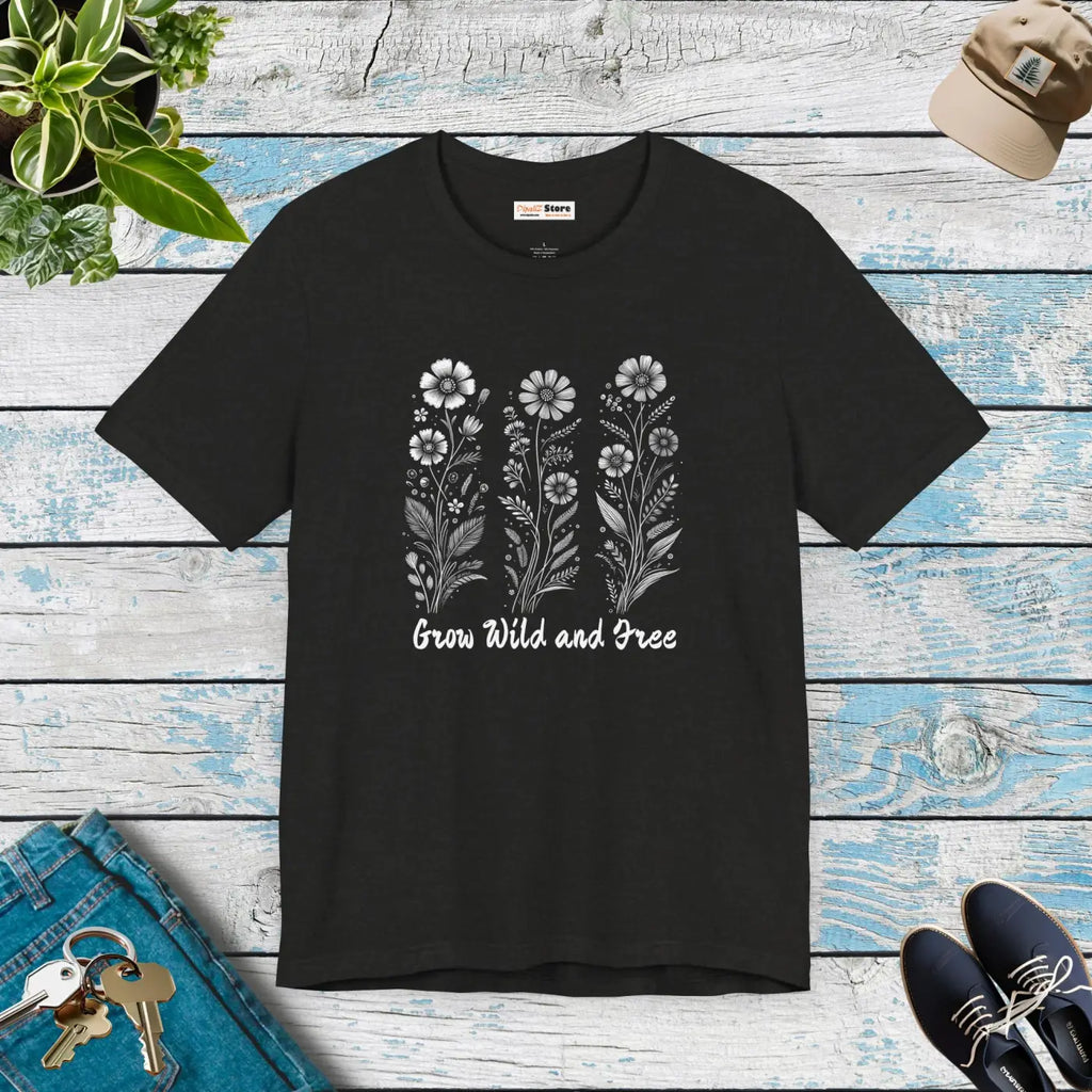 Grow Wild Unisex Jersey Short Sleeve Tee - Soft Cotton - DipaliZ