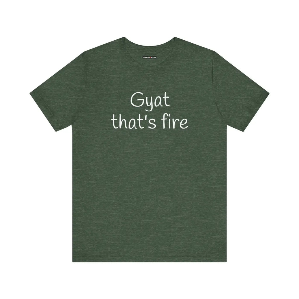 Trendy Graphic Tee - Gyat That's Fire Jersey - DipaliZ
