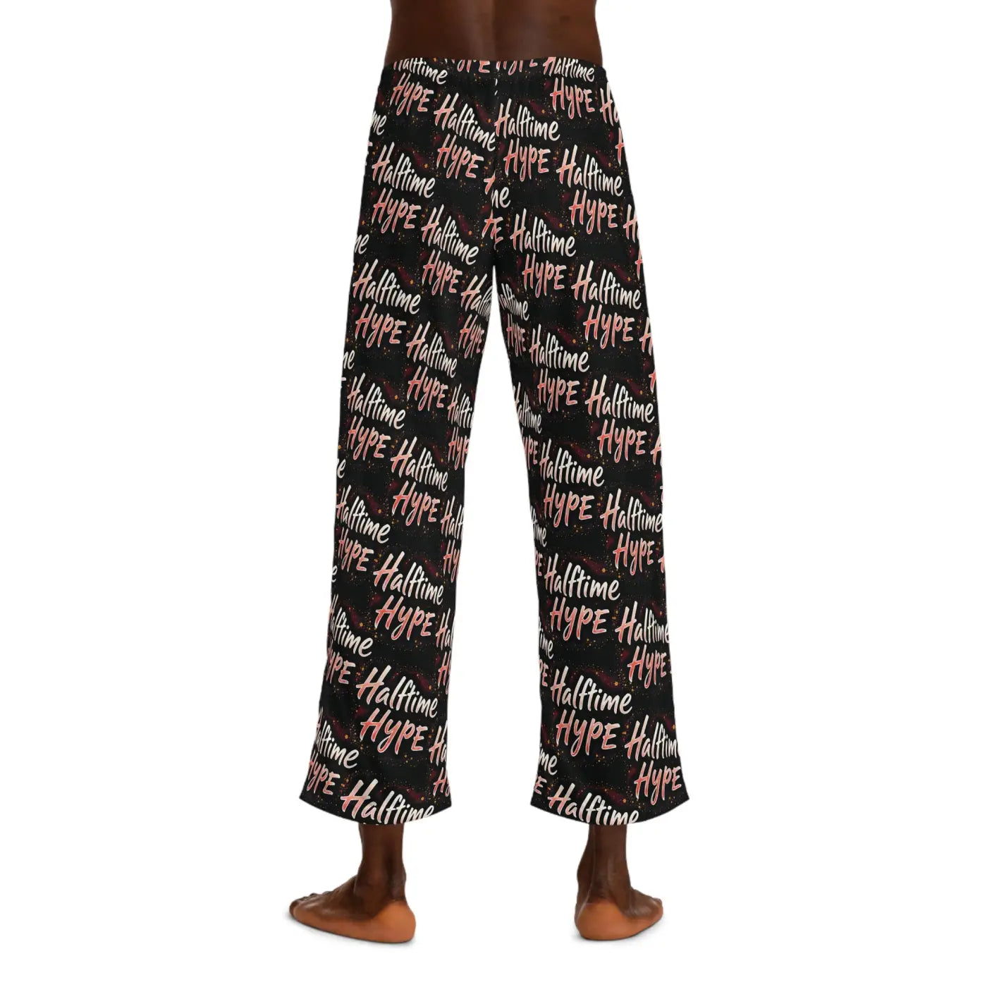Football Pattern Pajama Pants - Halftime Hype Loungewear - DipaliZ