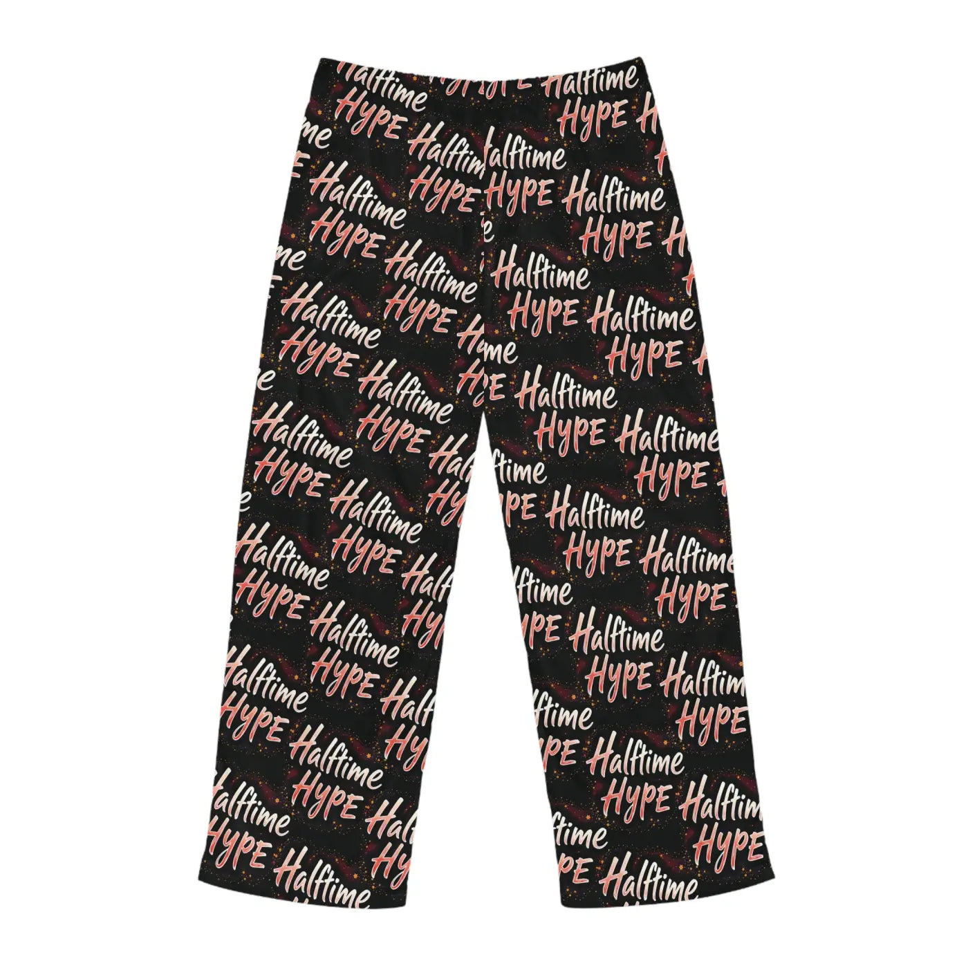 Football Pattern Pajama Pants - Halftime Hype Loungewear - DipaliZ