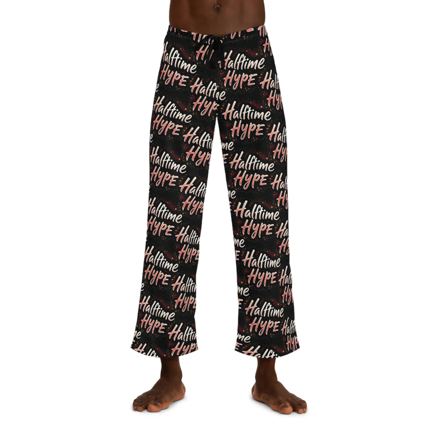 Football Pattern Pajama Pants - Halftime Hype Loungewear - DipaliZ