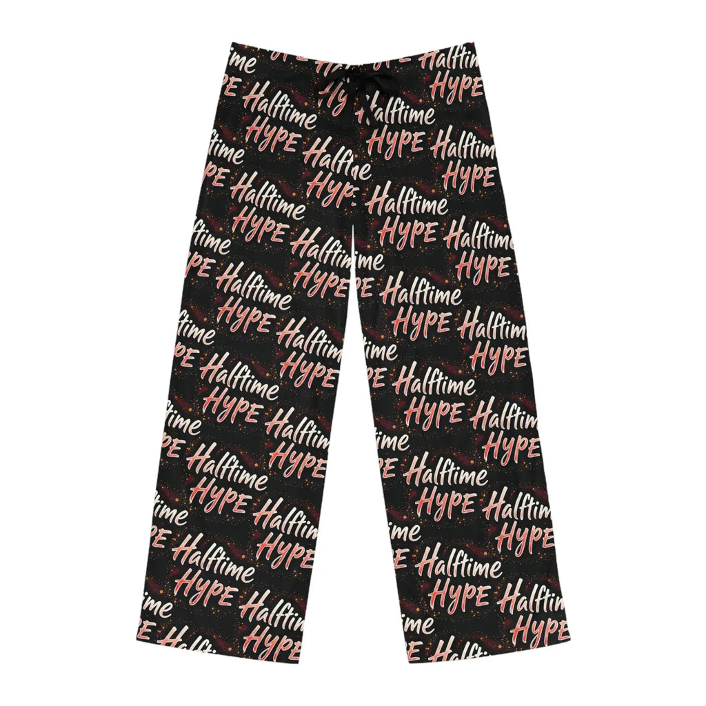 Football Pattern Pajama Pants - Halftime Hype Loungewear - DipaliZ