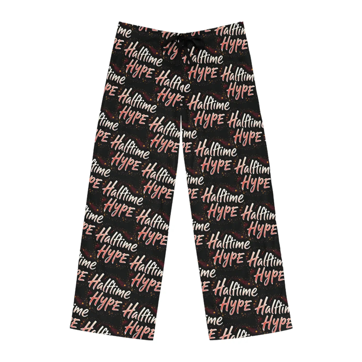 Football Pattern Pajama Pants - Halftime Hype Loungewear - DipaliZ