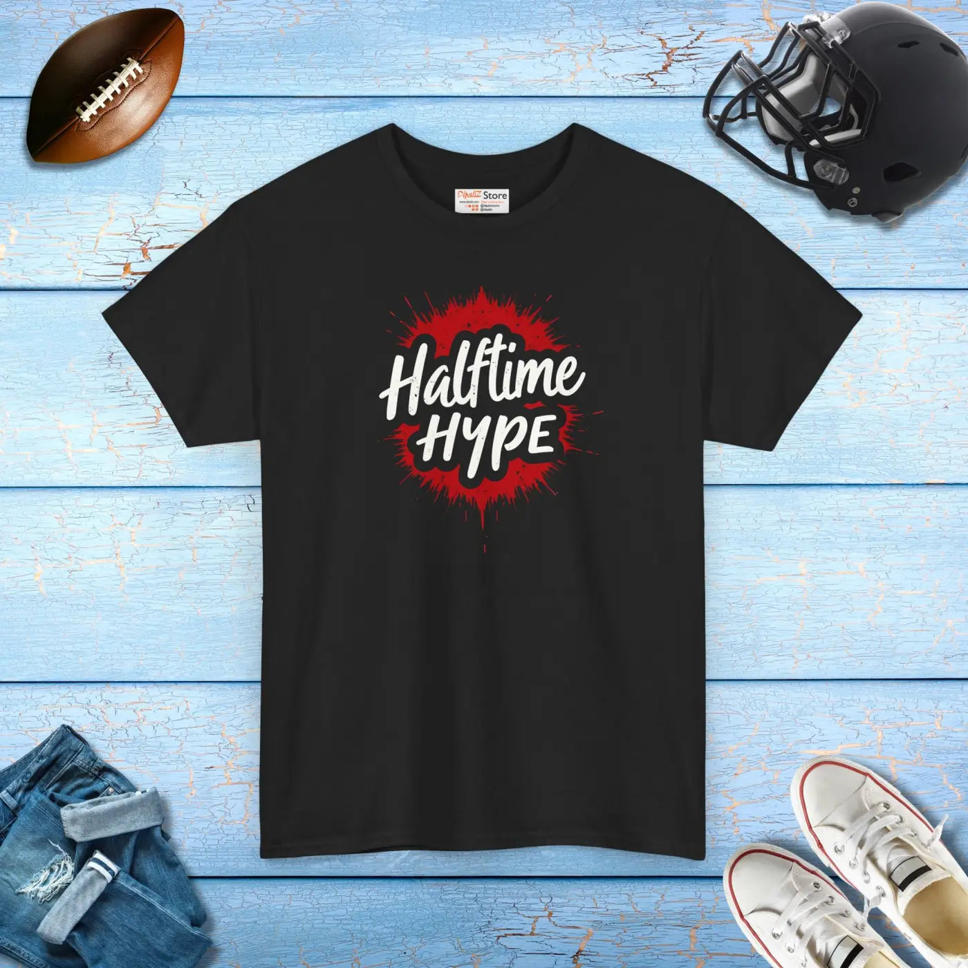 Unisex Heavy Cotton Tee - Football Fan Hype Game Day - DipaliZ