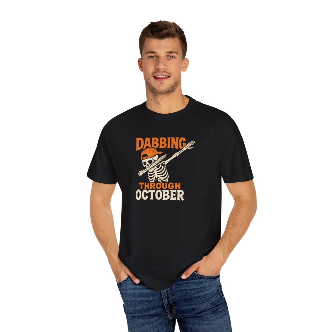 Halloween Dabbing Skeleton Tee - Spooky Season Unisex - DipaliZ