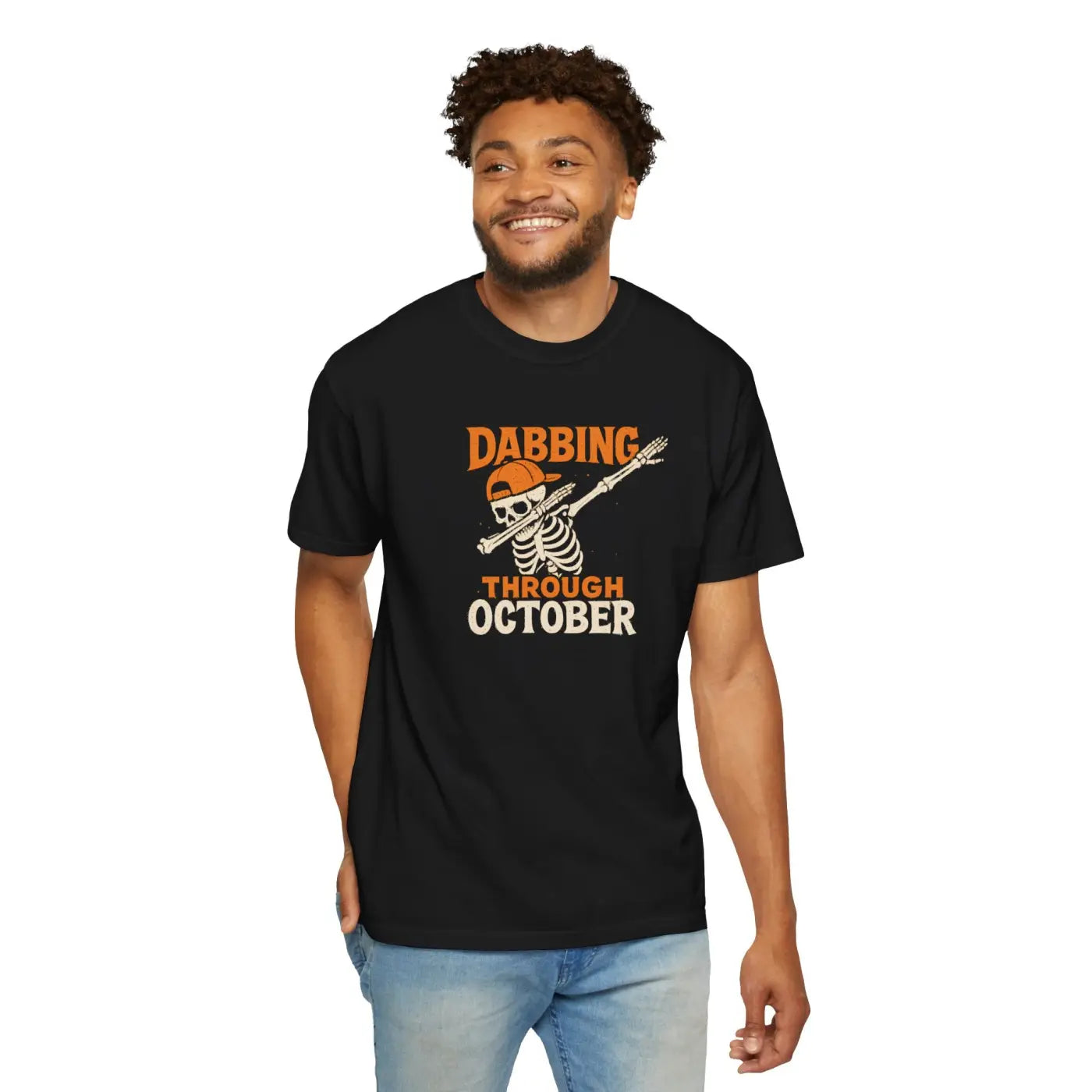 Halloween Dabbing Skeleton Tee - Spooky Season Unisex - DipaliZ