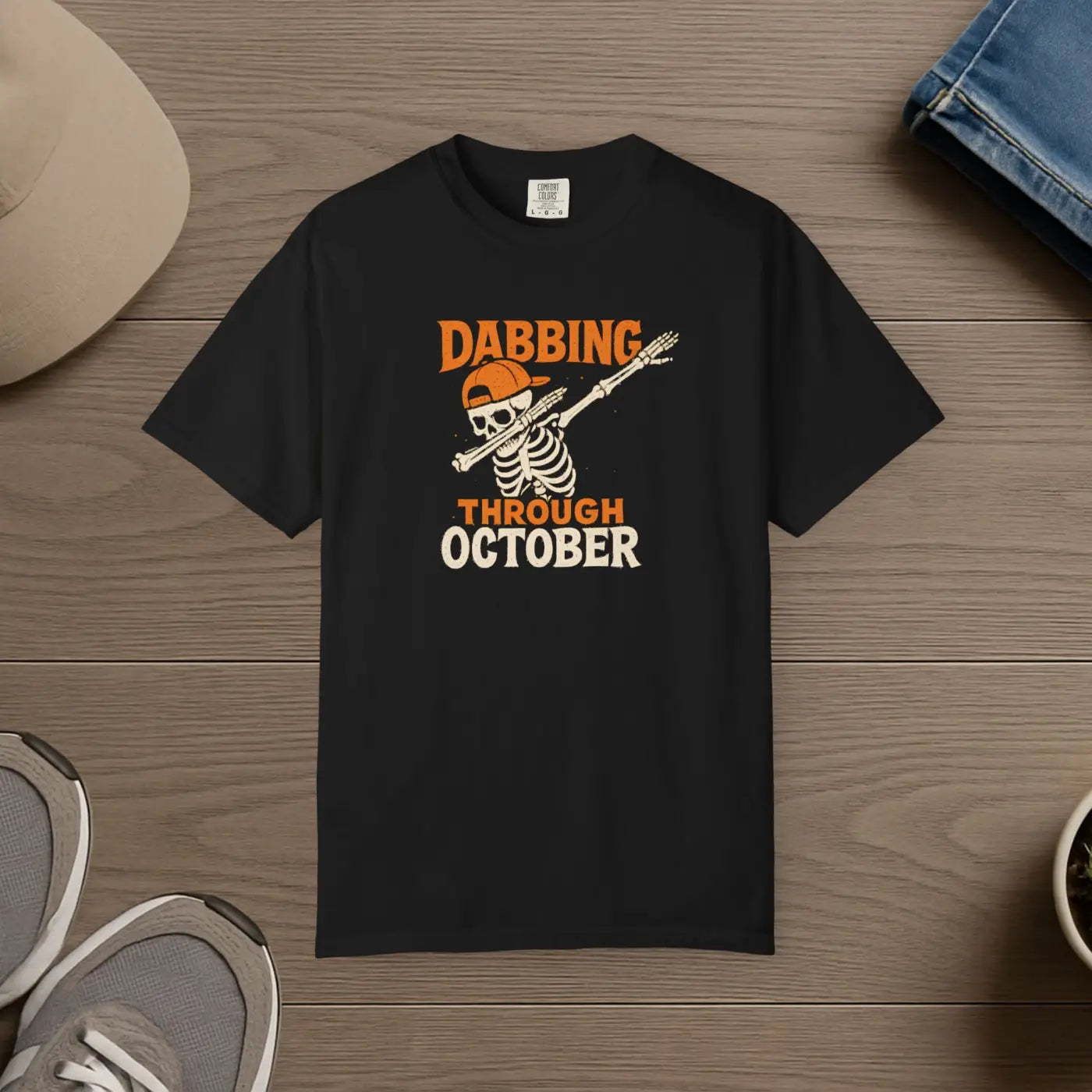 Halloween Dabbing Skeleton Tee - Spooky Season Unisex - DipaliZ