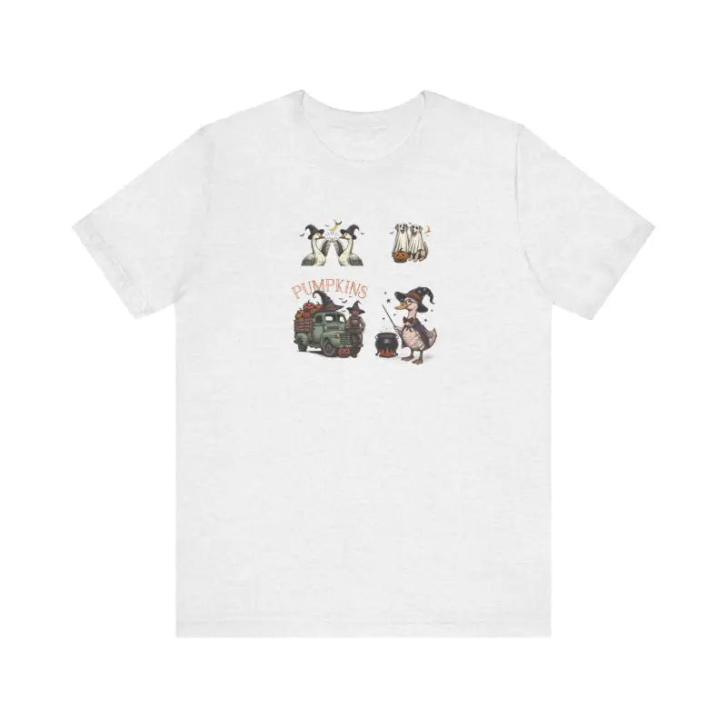 Unisex Jersey Short Sleeve Tee - Halloween Farm Animals - DipaliZ