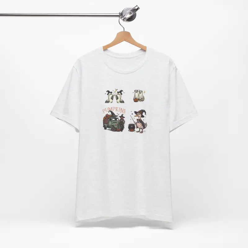 Unisex Jersey Short Sleeve Tee - Halloween Farm Animals - DipaliZ