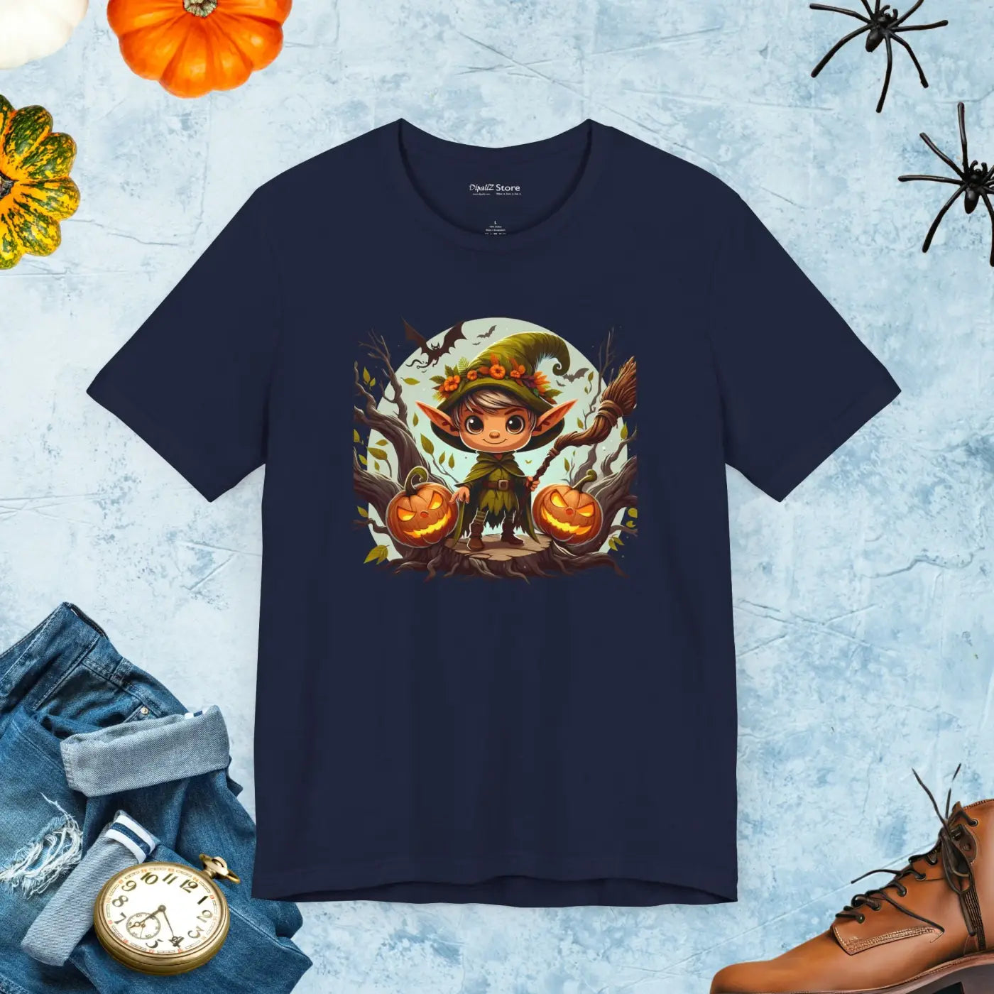 Halloween Forest Sprite Unisex Jersey Tee - Enchanted Style - DipaliZ