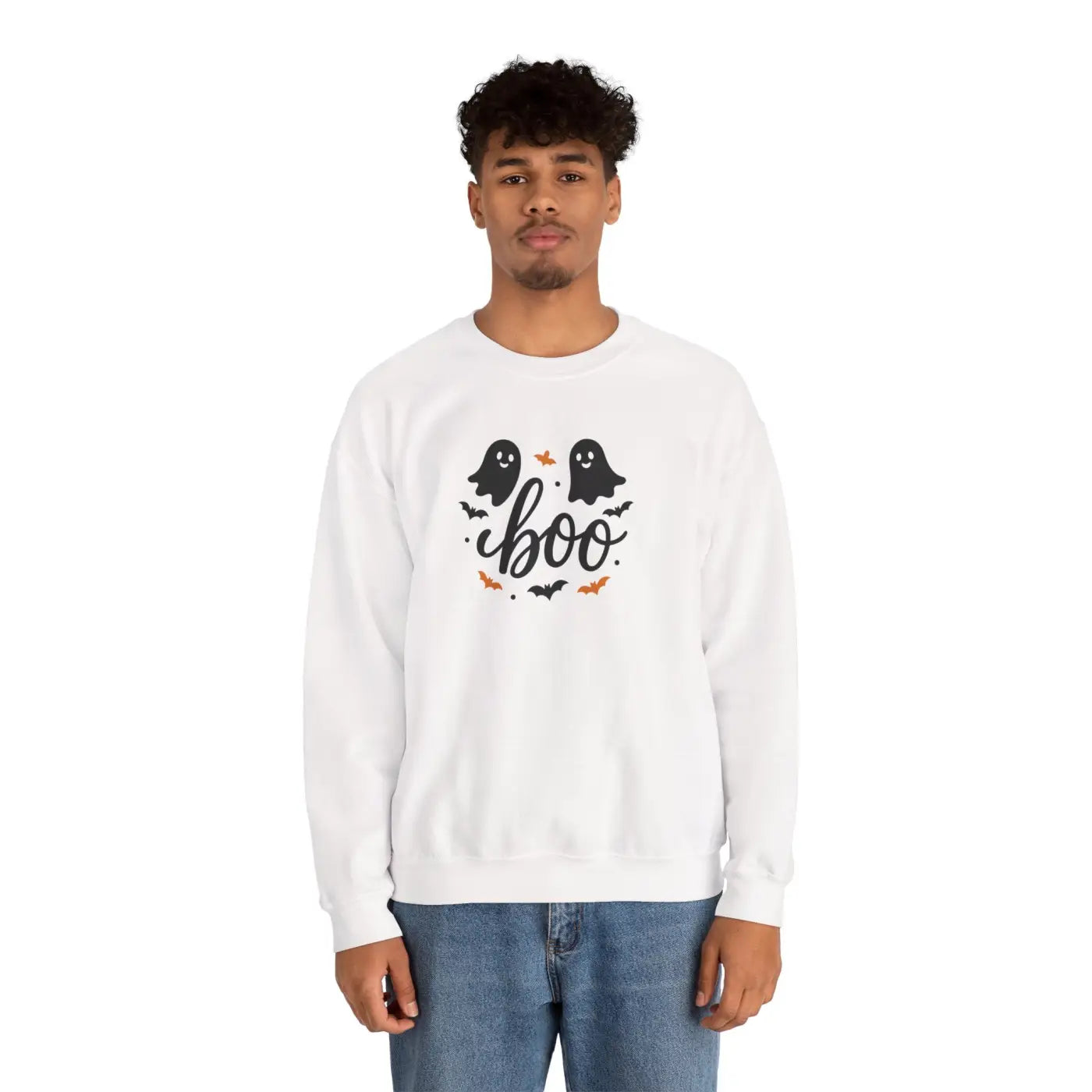 Ghosts Crewneck Sweatshirt - Cozy Fall Halloween Vibe - DipaliZ