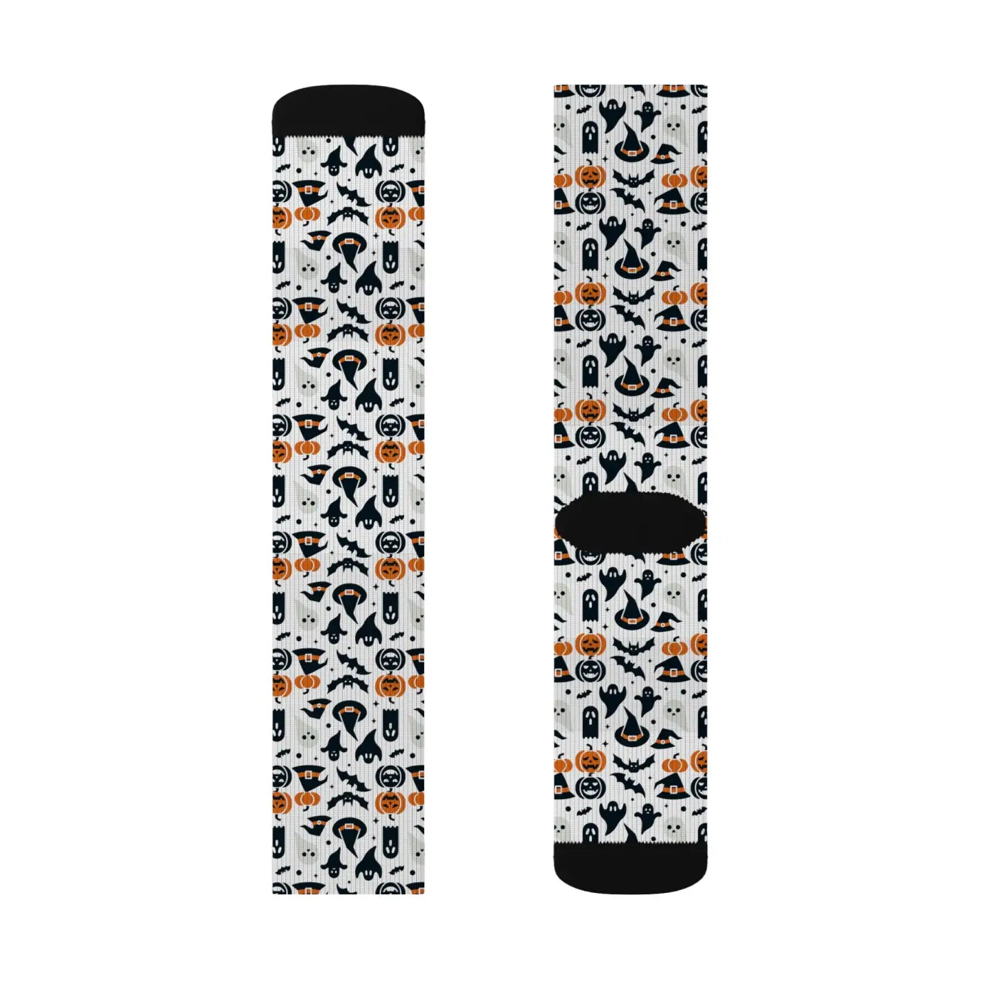 Spooky Sublimation Socks - Ribbed Tube Design - DipaliZ