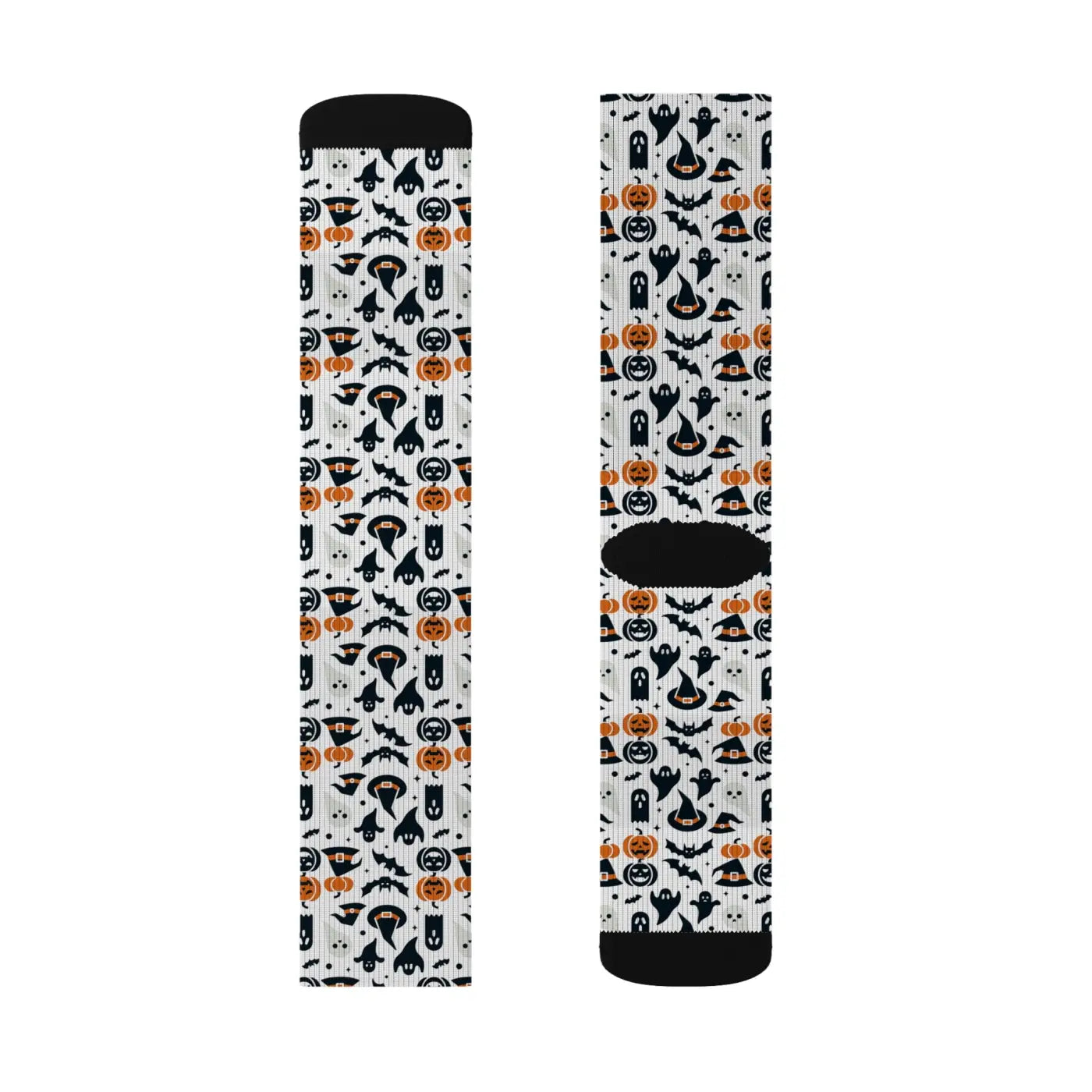 Spooky Sublimation Socks - Ribbed Tube Design - DipaliZ
