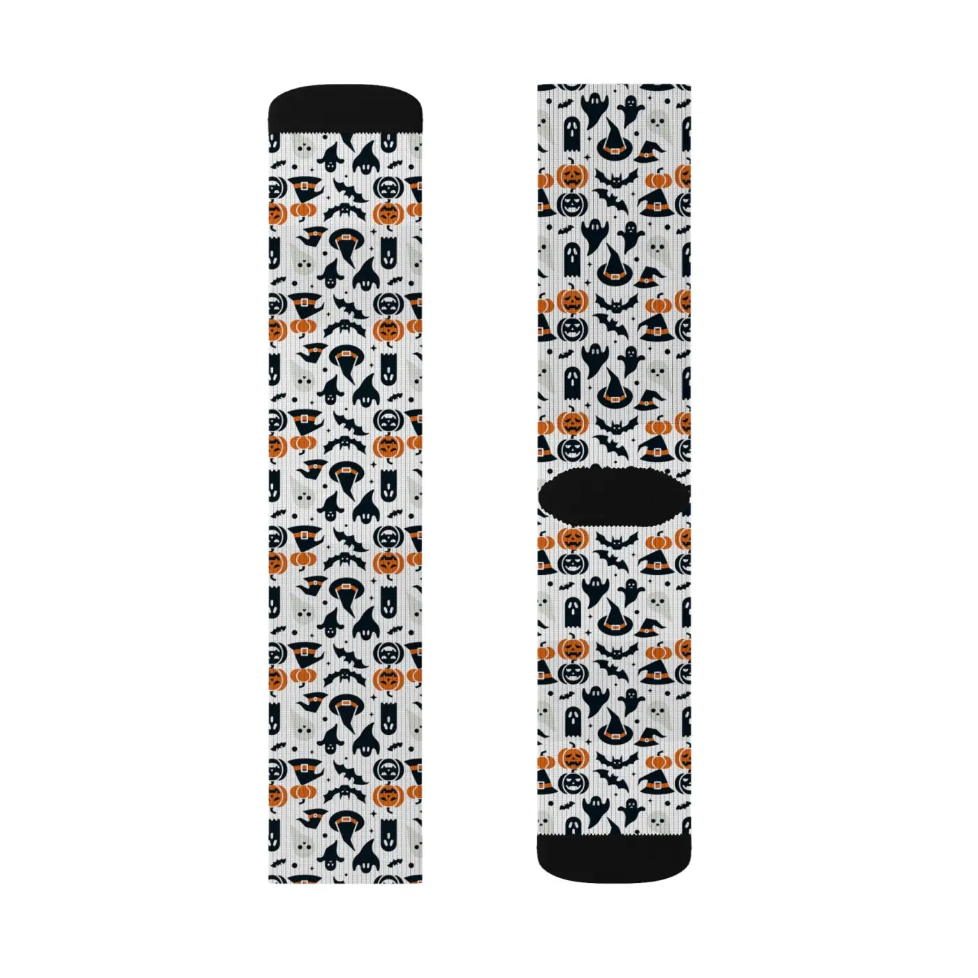 Spooky Sublimation Socks - Ribbed Tube Design - DipaliZ