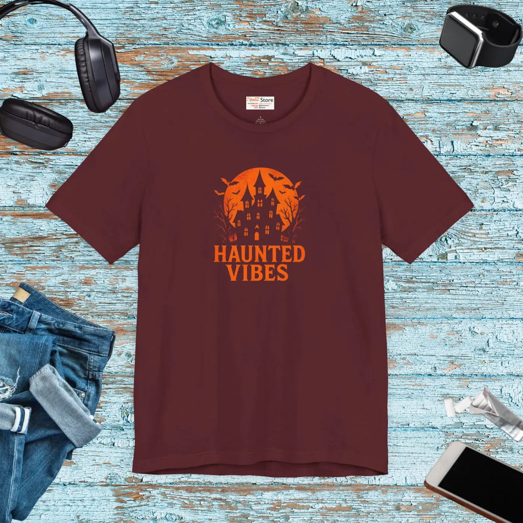 Spooky Season Tee - Haunted Vibes Unisex Graphic Shirt - DipaliZ